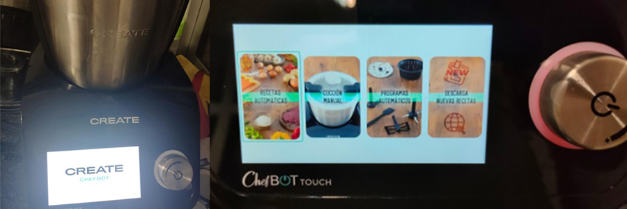 create chefbot touch pantalla tactil