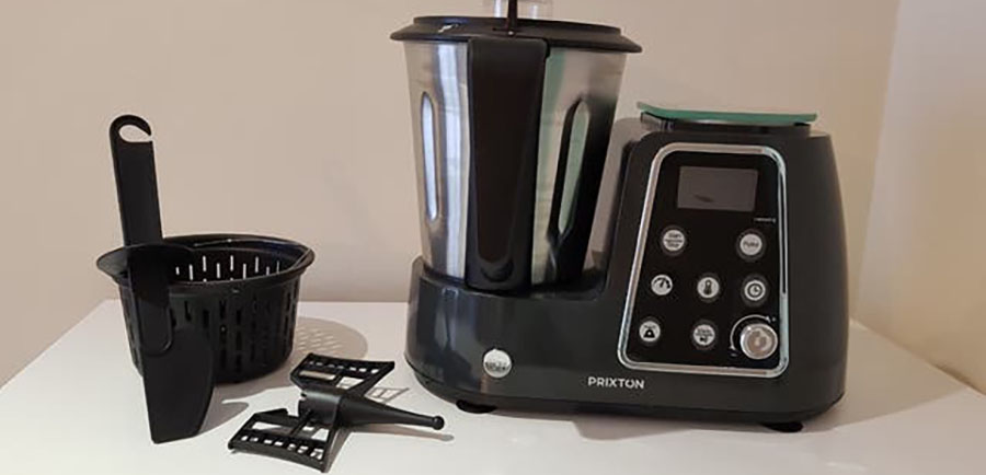 robot de cocina prixton KG200 con accesorios